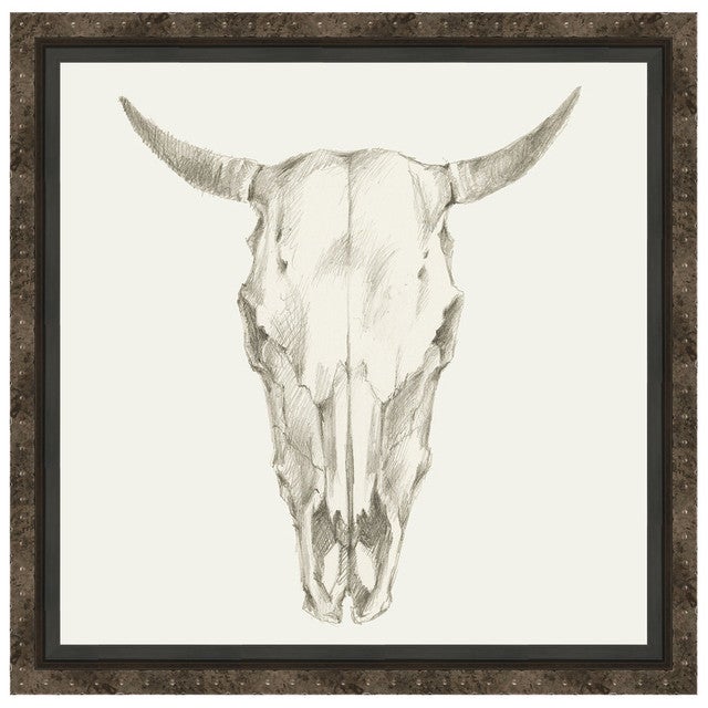 Custom Skull Mount I Framed Canvas