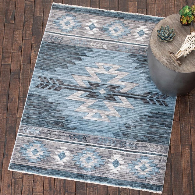 Desert Dusk Denim Rug - 5 x 7