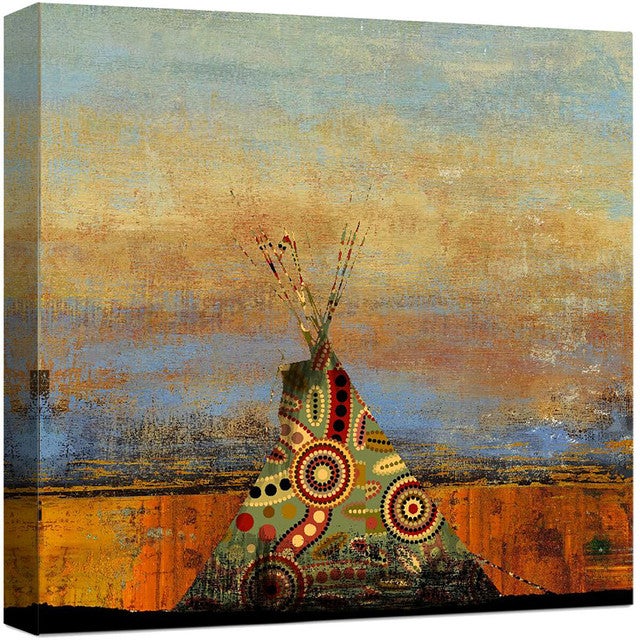 Desert Teepee Canvas Art