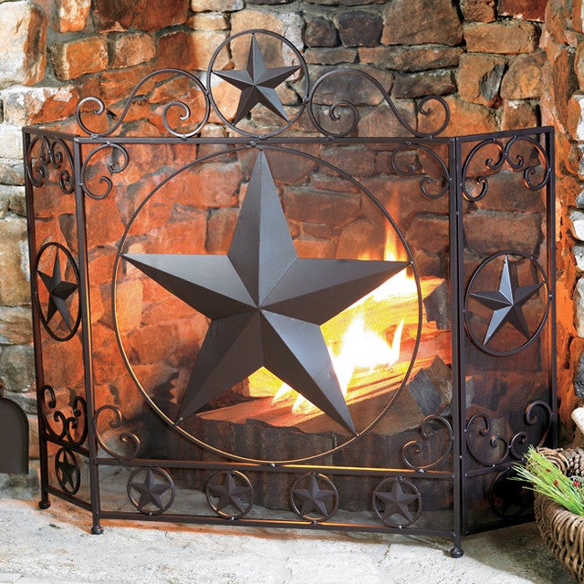 Lone Star Fireplace Screen