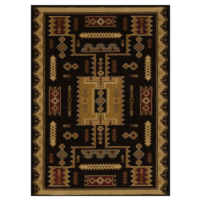 Eagle Bluff Black Rug - 2 x 7
