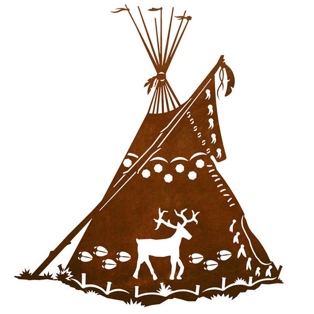 Elk Tepee Wall Art