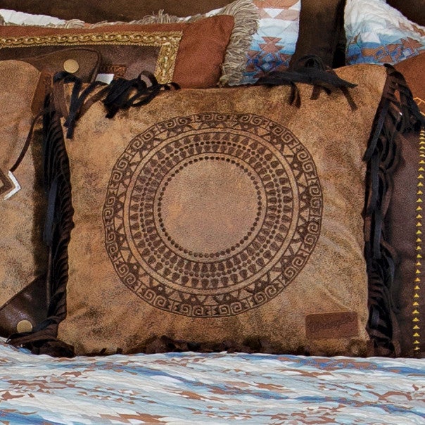 Embroidered Medallion Pillow