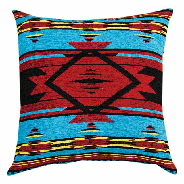 Flame Bright Tapestry Chenille Pillow - 26 x 26
