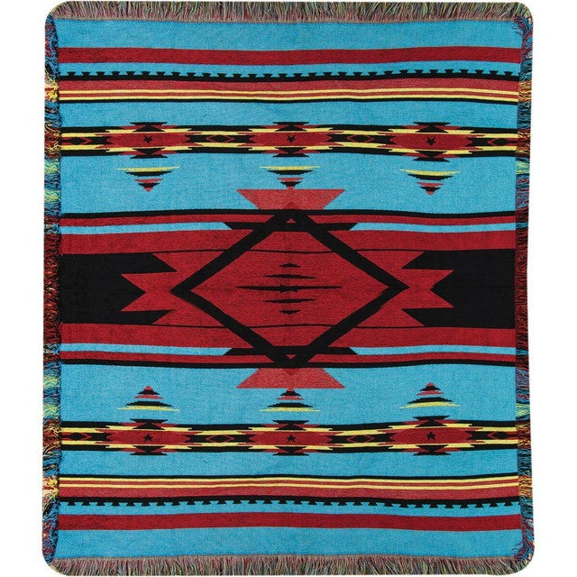 Flame Bright Tapestry Chenille Throw