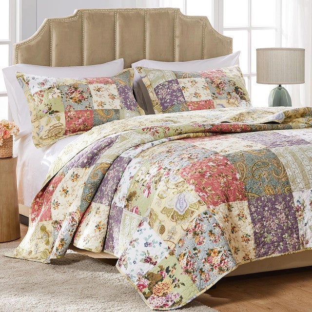 Floral Meadows Quilt Bed Set - Twin