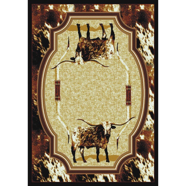 Freckles Longhorn Rug - 4 x 5