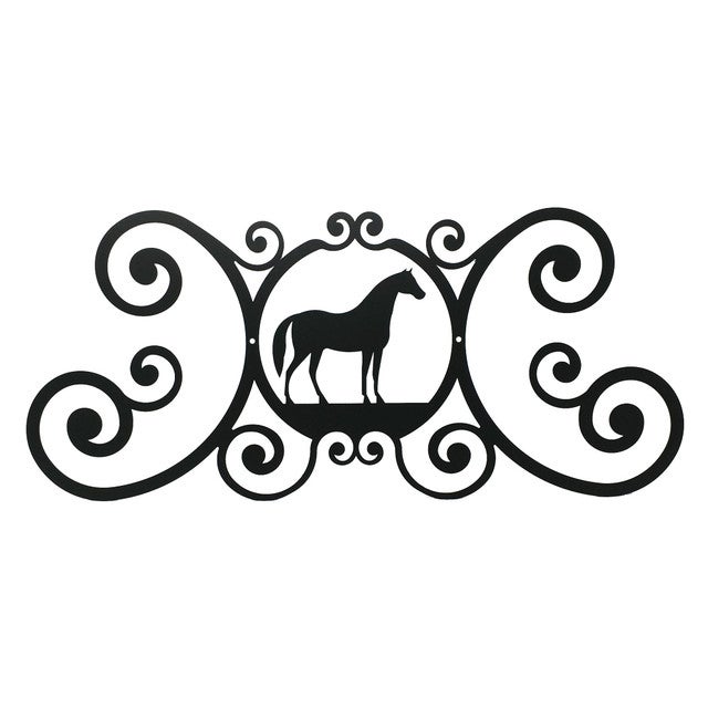 Horse Scroll Plaque
