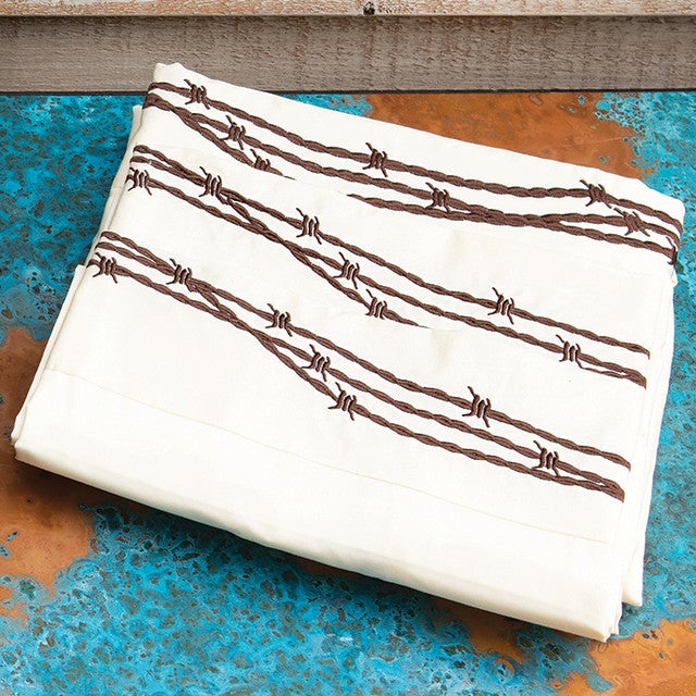 Barbwire Cream Sheet Set - Twin