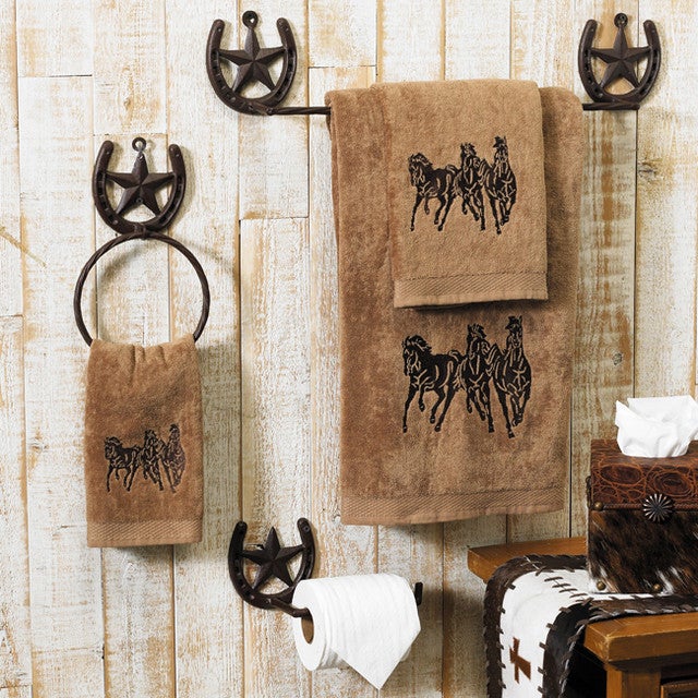 Running Horse Mocha Towel Set (3 pcs)