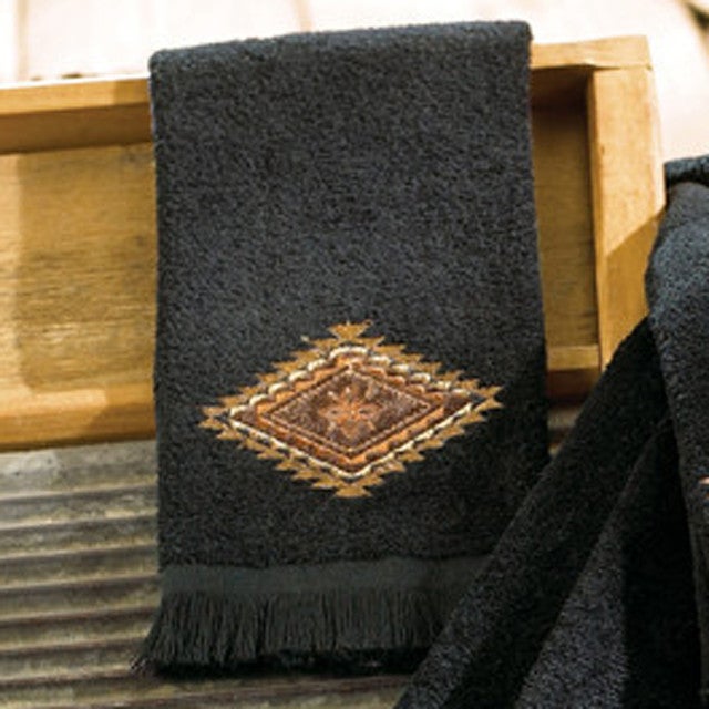 Mojave Black Fingertip Towel