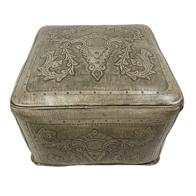 Large Square Ottoman - Colonial Ash