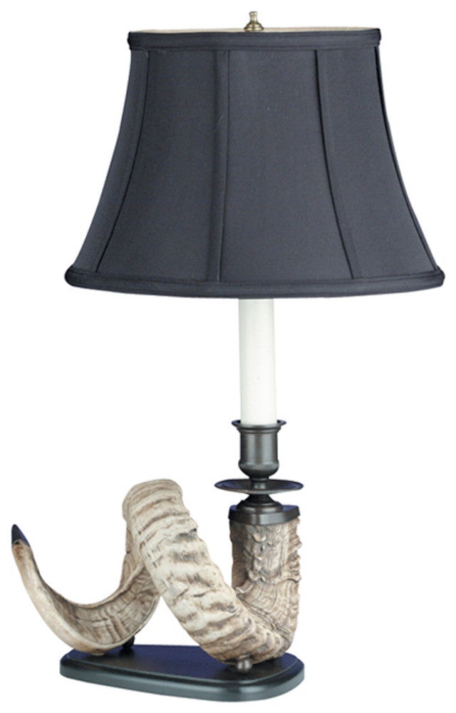 Left Facing Ram Horn Lamp
