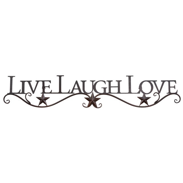 Live, Laugh, Love Metal Star Wall Hanging- SALE