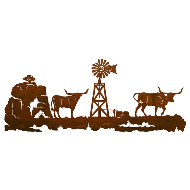 Longhorn Wall Art - 42 Inch