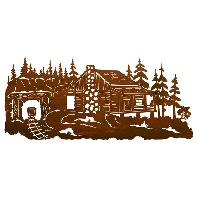 Miner's Cabin Wall Art - 57 Inch