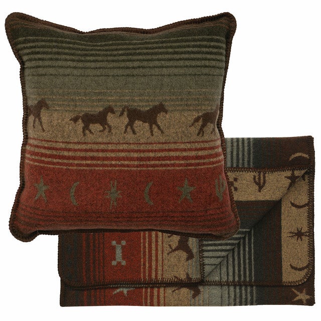 Mustang Canyon II Bedscarf & Pillow Set - King
