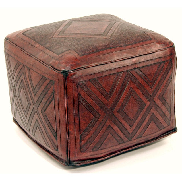 Red Diamond Large Ottoman