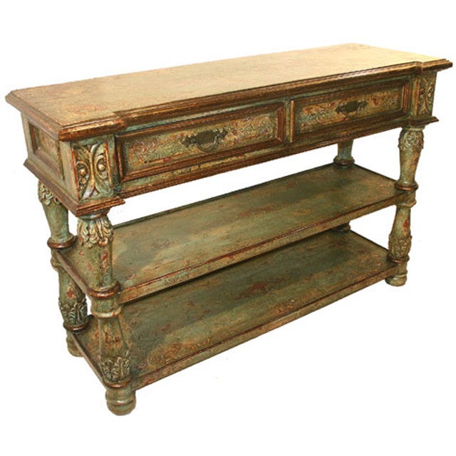 Valencia Tuscan Green Console