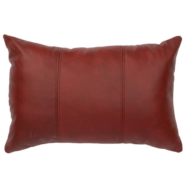Painted Sky Red Cowhide Pillow