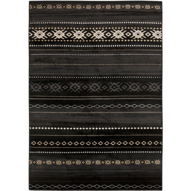 Paramount Black Rug - 2 x 3