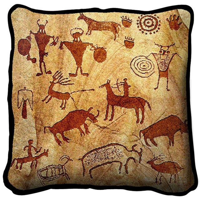 Rock Art of the Ancients Pillow Cover