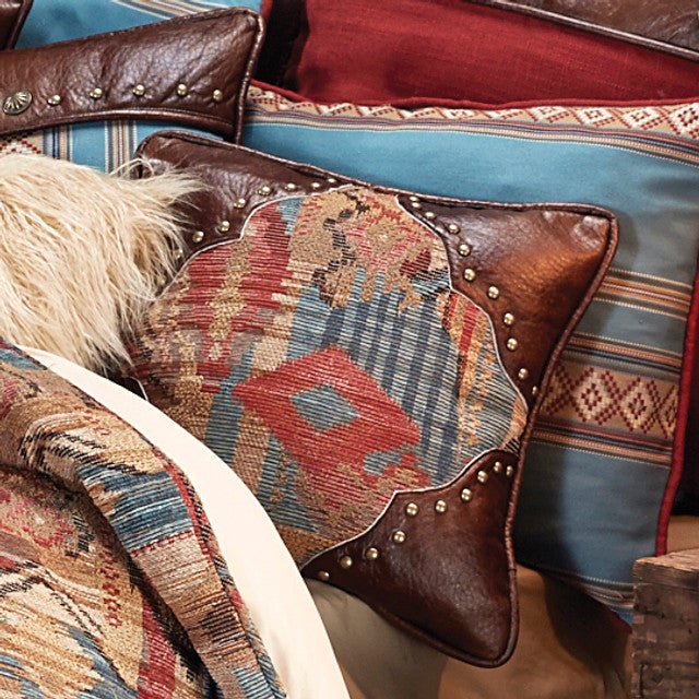 Santa Rosa Square Pillow with Scalloped Corners