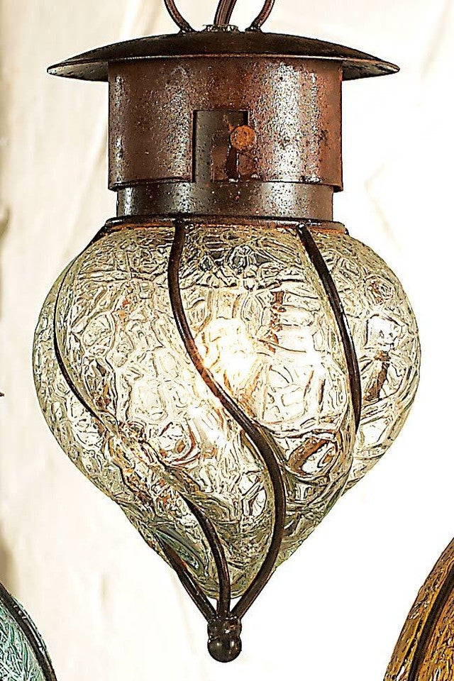 Southwest Glass Pendant Light - Small