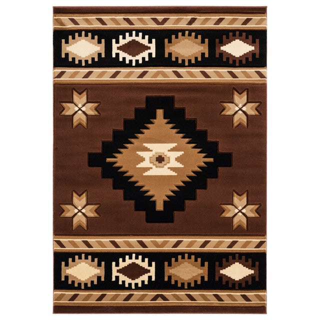 Star Vision Brown Rug - 2 x 3