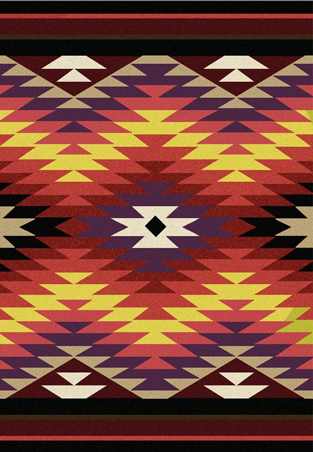 Star Burst Bright Rug - 3 x 4