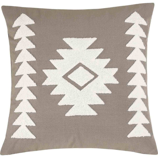 Taupe Diamond Pillow