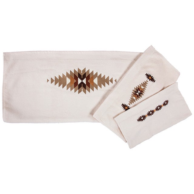 Washburn Embroidered Towel Set - Cream