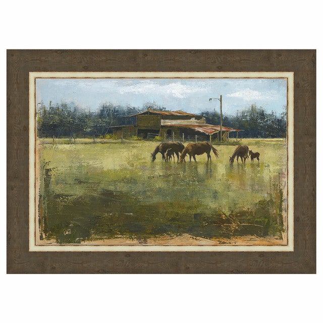 Weathered Barn Framed Canvas