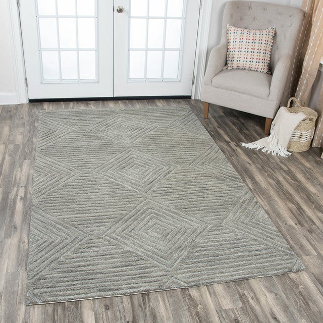 Wesley Way Gray Rug - 5 x 8
