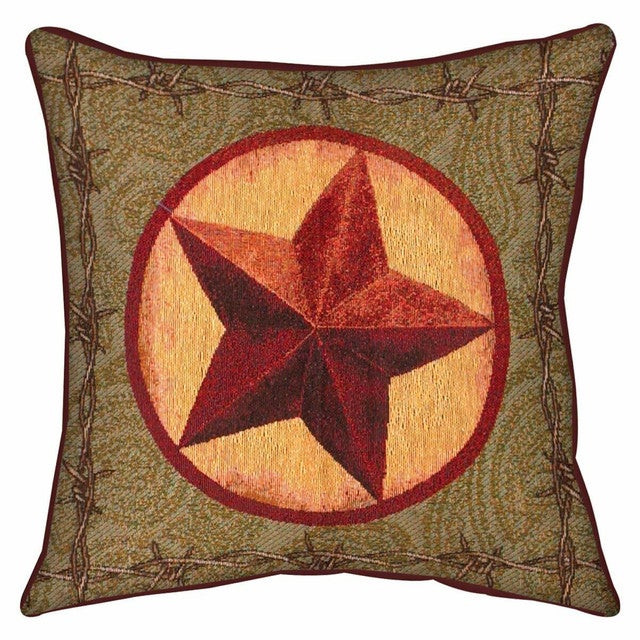 Western Star Tapestry Pillow