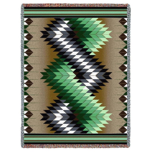 Whirlwind Sage Tapestry Throw