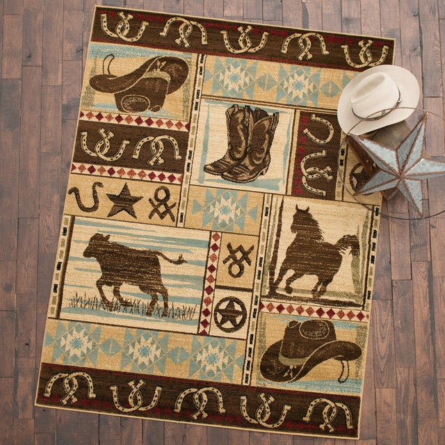 Wrangler Cowboy Rug - 2 x 3
