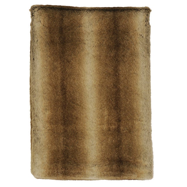 Faux Chinchilla Fur Throw