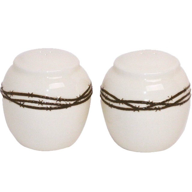 Barbed Wire Salt & Pepper Shaker Set