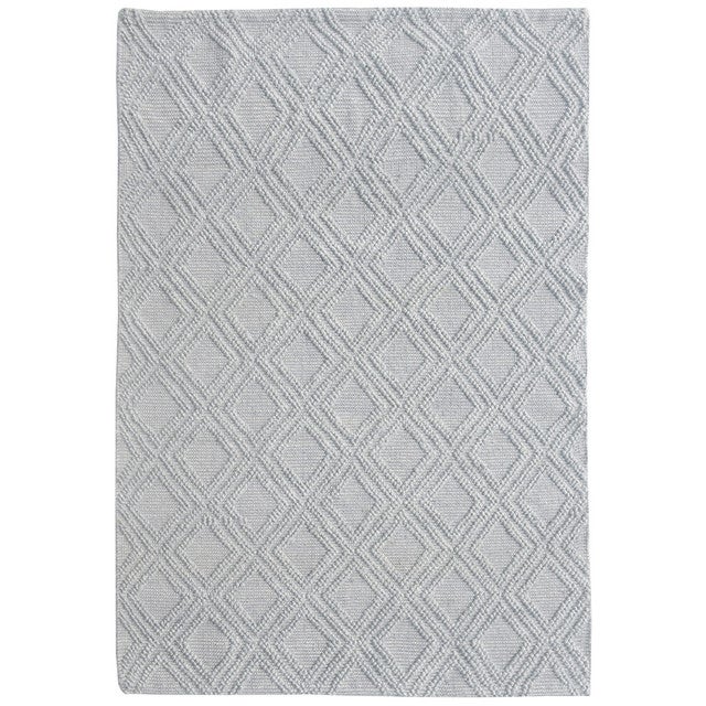 Gray Diamonds Rug - 5 x 7
