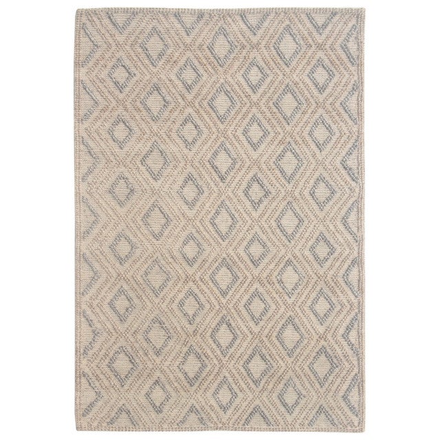 Gray Sand Diamonds Rug - 6 x 9