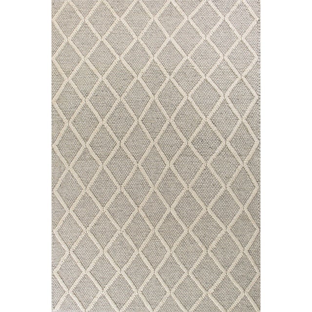 Gray Geo Trail Rug - 9 x 13
