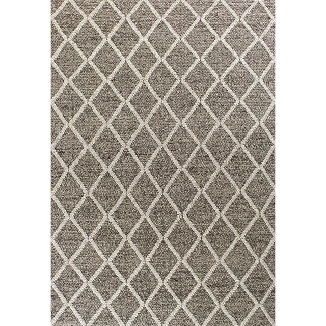 Dark Gray Geo Trail Rug - 3 x 5