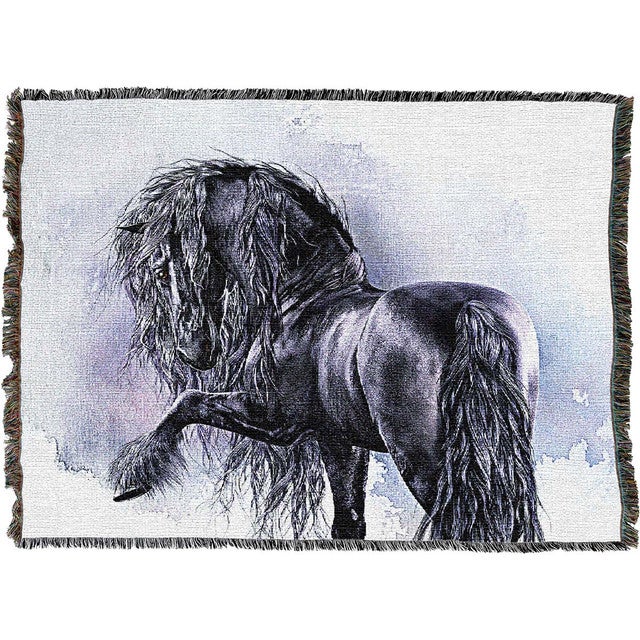 Charcoal Horse Throw