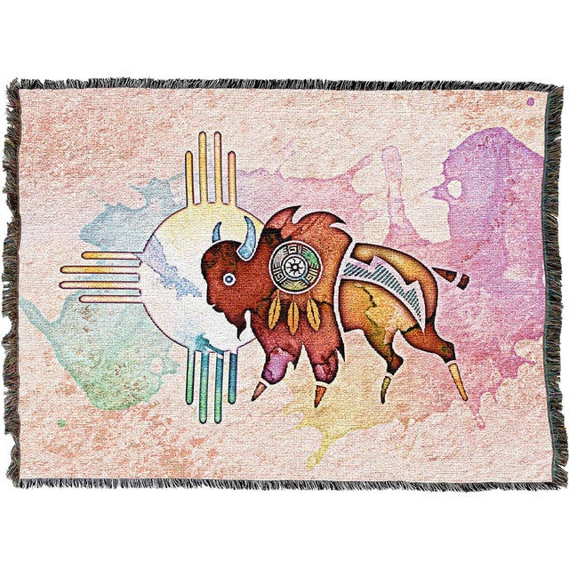 Sun Catcher Buffalo Throw