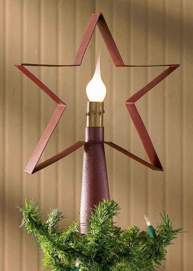 Red Star Tree Topper - Set of 2