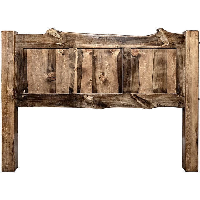 Lima Live Edge Headboard with Provincial Stain - Full