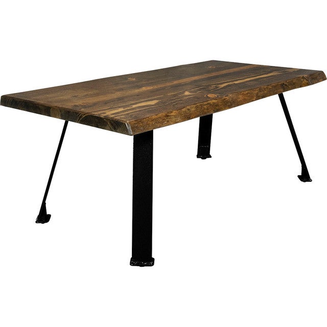 Lima Coffee Table with Blackstone Iron Legs - Provincial Stain