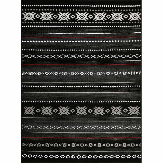 Mexicali Black Rug - 2 x 3