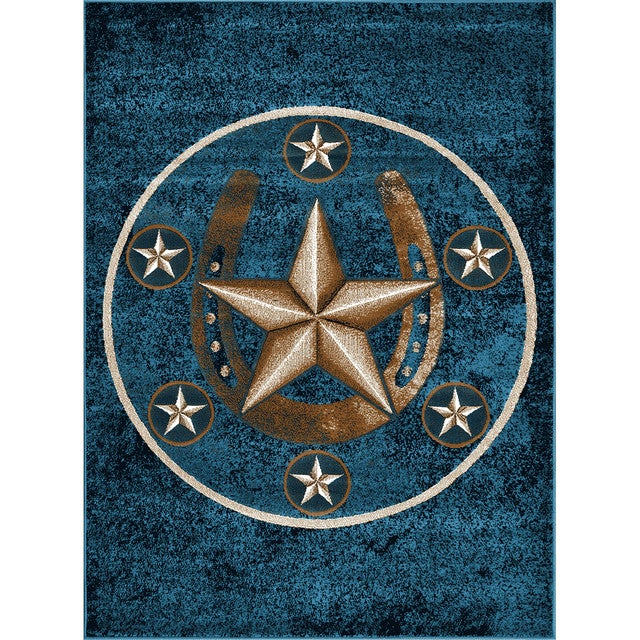 Lonestar Ranch Denim Blue Rug - 2 x 3
